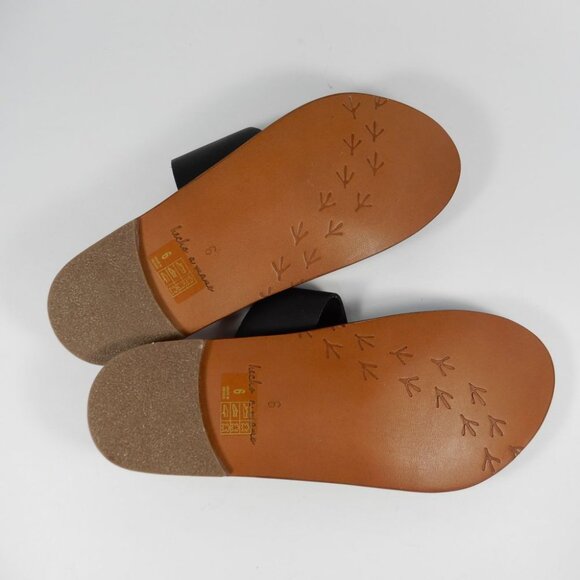 Beek Finch Toe Ring SANDALS Size 6 Flat Black Leather NEW $280 - Picture 9 of 10